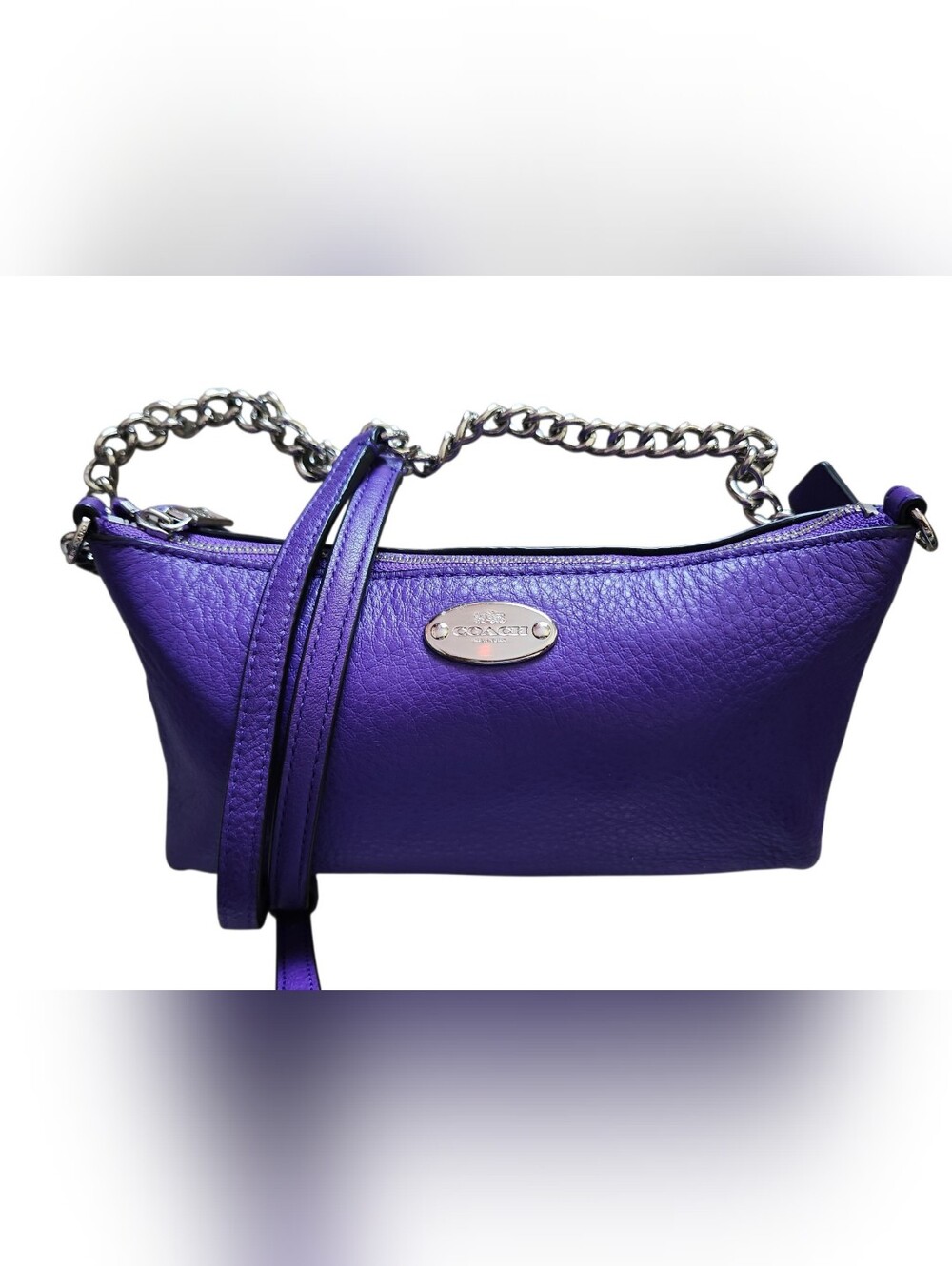Coach Charlotte Shoulder Bag Classic Top-zip Baguette